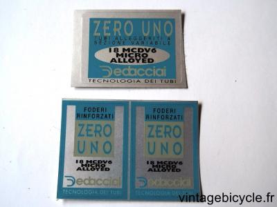 DEDACCIAI ZERO UNO ORIGINAL Tubes autocollants NOS