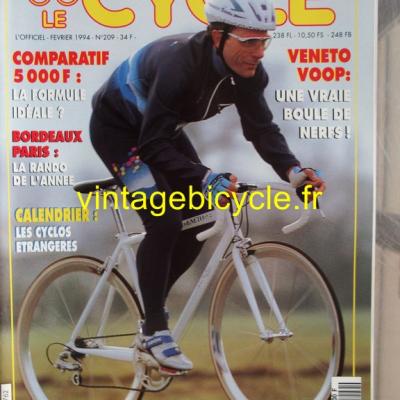 LE CYCLE l'officiel 1994 - 02 - N°209 fevrier 1994