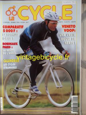LE CYCLE l'officiel 1994 - 02 - N°209 fevrier 1994