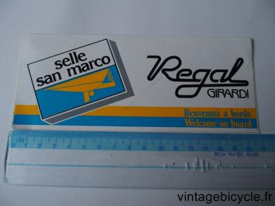 SAN MARCO SELLE REGAL Autocollants NOS