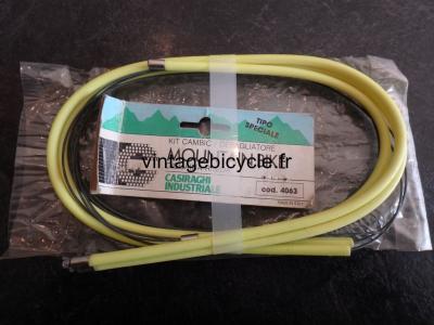 CASIRAGHI Corsa Hi Tech MTB Bicycle Derailleur Cables & Housing NOS fluorescent yellow