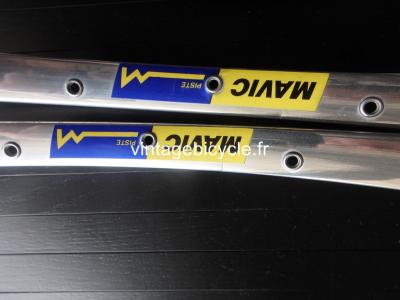 MAVIC PISTE 32h silver tubular track rims 700c Vintage NOS / New set (2)