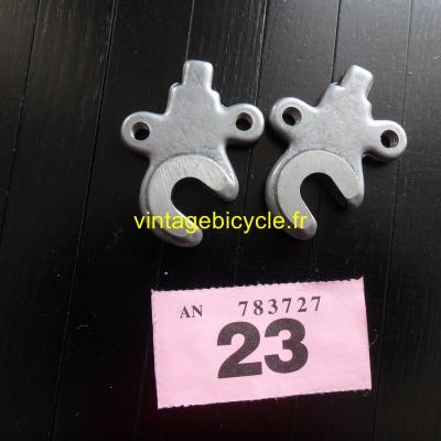 FORGED STEEL FRONT FORK DROPOUTS With 2 eyes (pair)