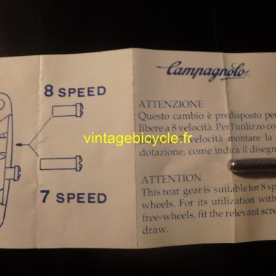 CAMPAGNOLO Vis de réglage dérailleur arriére. NOS