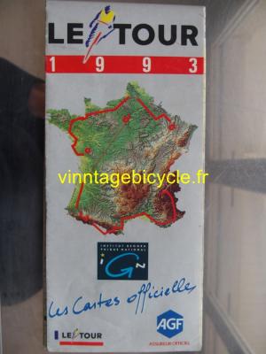 Tour de France Carte officiel 1993