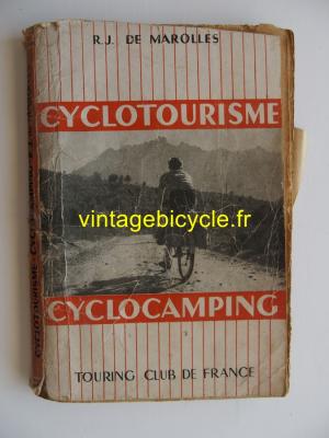 CYCLOTOURISME CYCLOCAMPING 1952 - R.J. De Marolles