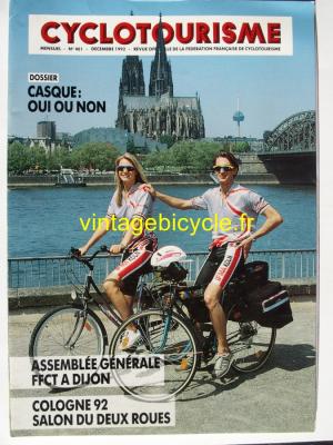 Cyclotourisme 1992 - 12 - N°401 decembre 1992