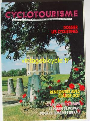 Cyclotourisme 1993 - 04 - N°405 avril 1993