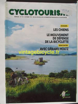 Cyclotourisme 1993 - 10 - N°410 octobre 1993