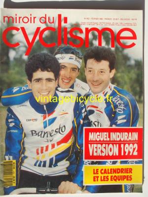 MIROIR DU CYCLISME 1992 - 02 - N°452 fevrier 1992