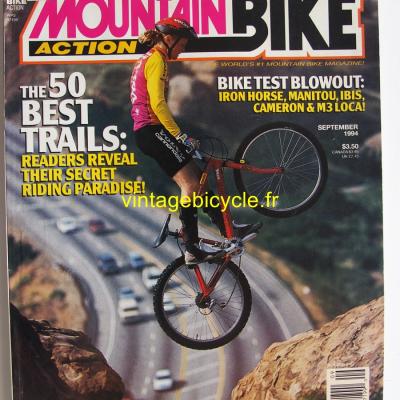 MOUNTAIN BIKE ACTION 1994 - 09 - N° 9 septembre 1994