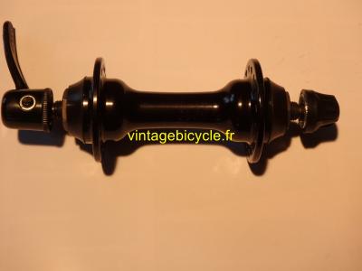 FRONT Hub Aluminum black anodized 100mm 32h NOS