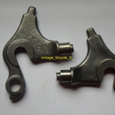 Paire pattes arriéres route acier.