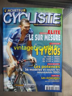 L'ACHETEUR CYCLISTE 2004 - 11 - N°17 novembre 2004