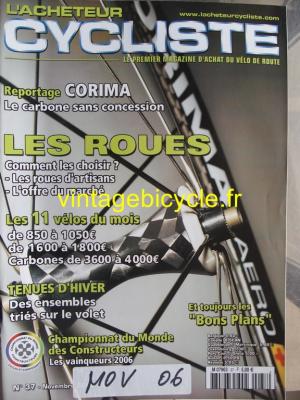 L'ACHETEUR CYCLISTE 2006 - 11 - N°37 novembre 2006