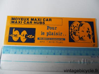 MAXI CAR MOYEUX Autocollants NOS