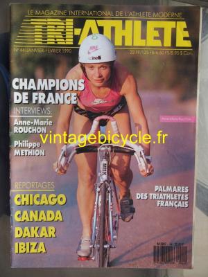 TRI-ATHLETE - 1990 - 01 - N°44 janvier / fevrier 1990