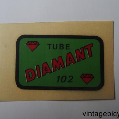 DIAMANT 102 ORIGINAL Bicycle Frame Tubing STICKER NOS