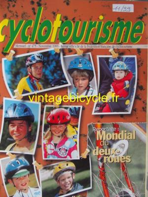 Cyclotourisme 1999 - 11 - N°475 novembre 1999