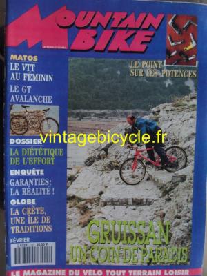 MOUNTAIN BIKE INTERNATIONAL 1992 - 02 - N°12 fevrier 1992