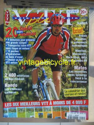 VELO TOUT TERRAIN 1998 - 07 - N°14 juillet 1998