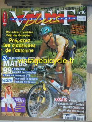 VELO TOUT TERRAIN 1998 - 09 - N°16 septembre 1998