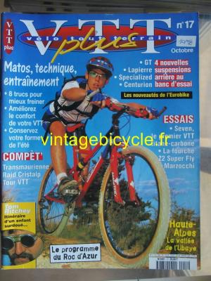 VELO TOUT TERRAIN 1998 - 10 - N°17 octobre 1998