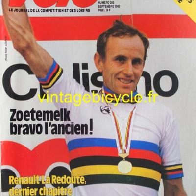VELO 1985 - 09 - N°203 septembre 1985
