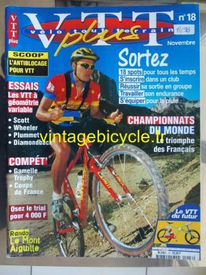 VELO TOUT TERRAIN 1998 - 11 - N°18 novembre 1998