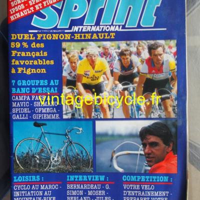 SPRINT INTERNATIONAL 1985 - 01 - N°52 janvier 1985