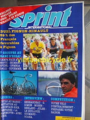 SPRINT INTERNATIONAL 1985 - 01 - N°52 janvier 1985