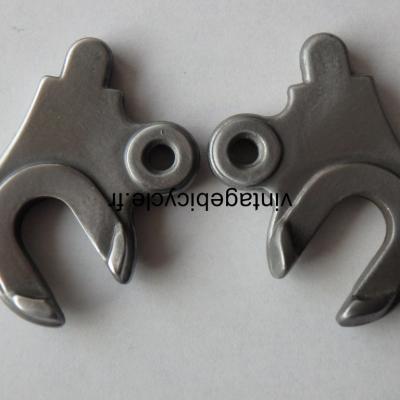 FORGED STEEL FRONT FORK DROPOUTS With eyes and axle retainers (pair)