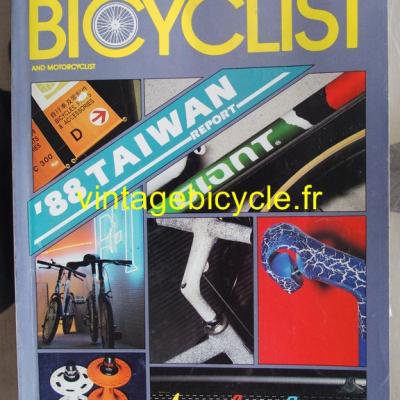 AMERICAN BICYCLIST - 1988 - 08 - N°8/109 AOUT 1988