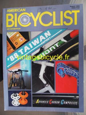 AMERICAN BICYCLIST - 1988 - 08 - N°8/109 AOUT 1988