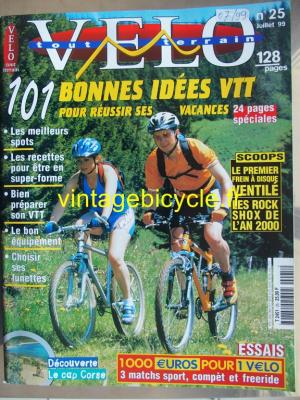 VELO TOUT TERRAIN 1999 - 07 - N°25 juillet 1999