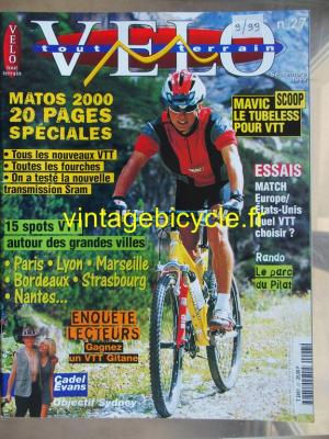 VELO TOUT TERRAIN 1999 - 09 - N°27 septembre 1999