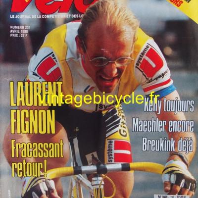 VELO 1988 - 04 - N°231 avril 1988