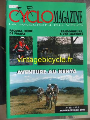 CYCLO MAGAZINE 1994 - 01 - N°421 janvier / fevrier 1994