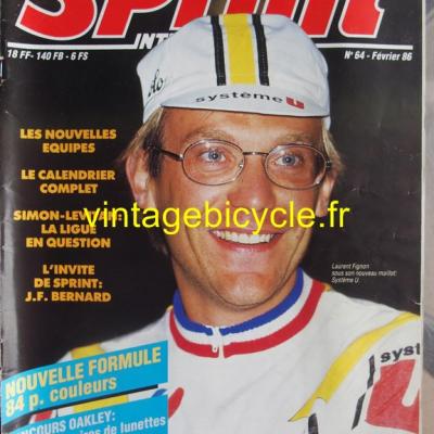 SPRINT INTERNATIONAL 1986 - 02 - N°64 fevrier 1986