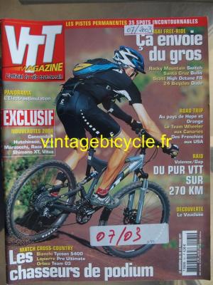 VTT MAGAZINE 2003 - 07 - N°161 juillet 2003
