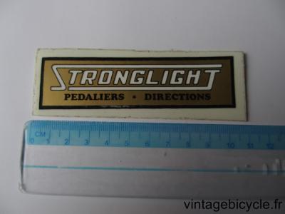 STRONGLIGHT PEDALIER - DIRECTIONS STICKER NOS