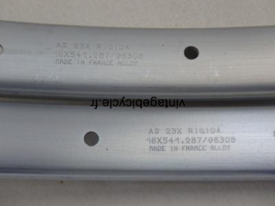 RIGIDA AS23 ALUMINUM 16x541 28t jantes 600 pour pneus NOS. (1)