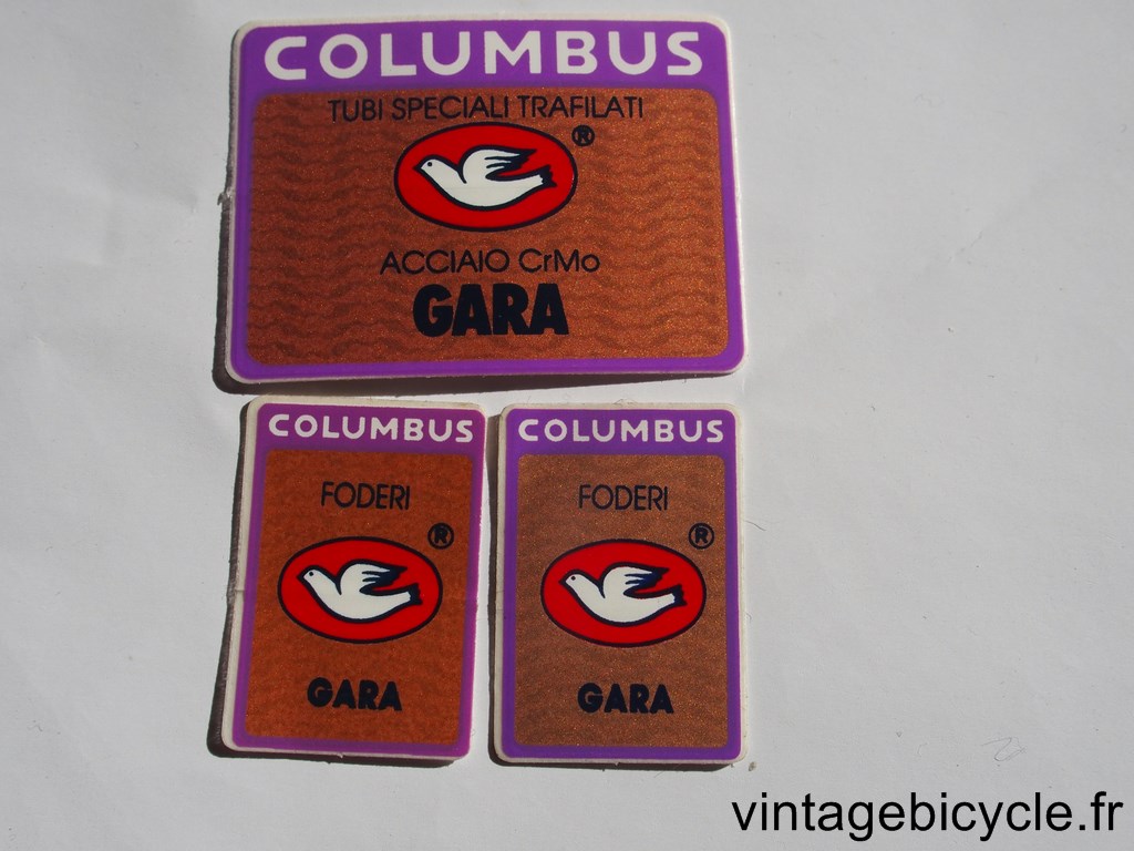 COLUMBUS GARA ORIGINAL Bicycle Frame Tubing STICKER NOS