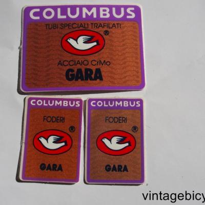 COLUMBUS GARA ORIGINAL Tubes autocollants NOS