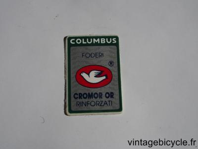 COLUMBUS FODERI CROMOR OR ORIGINAL Tubes autocollants NOS (une paire)