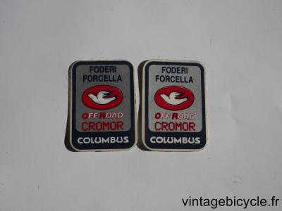 COLUMBUS FODERI CROMOR OFF ROAD ORIGINAL Bicycle Frame Tubing STICKER NOS (a pair)