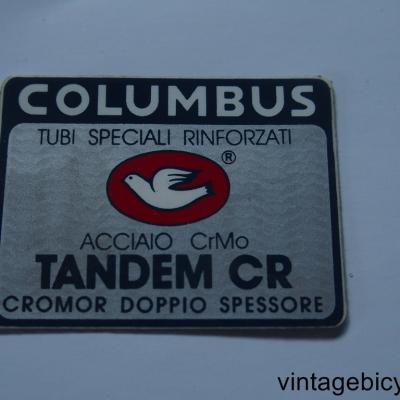 COLUMBUS TANDEM CR ORIGINAL Tubes autocollants NOS