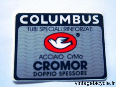 COLUMBUS CROMOR ORIGINAL Tubes autocollants NOS