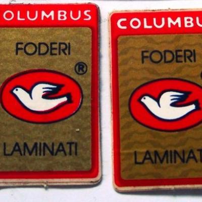 COLUMBUS  FODERI LAMINATI ORIGINAL Tubes autocollants NOS (une paire)