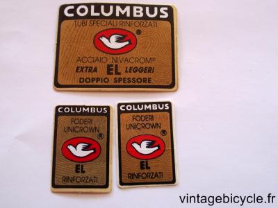 COLUMBUS EL ORIGINAL Bicycle Frame Tubing STICKER NOS